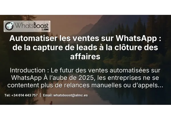 Automatiser les ventes sur WhatsApp : de la capture de leads à la clôture des affaires