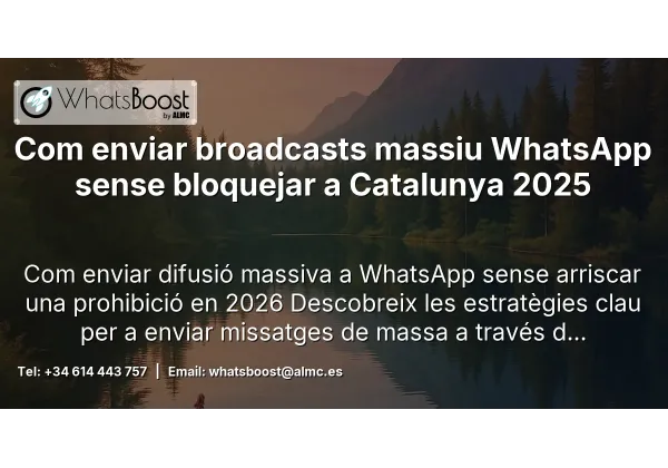 Com enviar broadcasts massiu WhatsApp sense bloquejar a Catalunya 2025