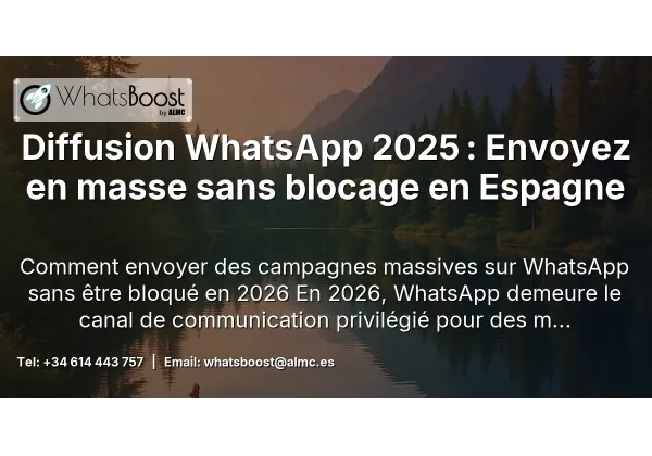 Diffusion WhatsApp 2025 : Envoyez en masse sans blocage en Espagne