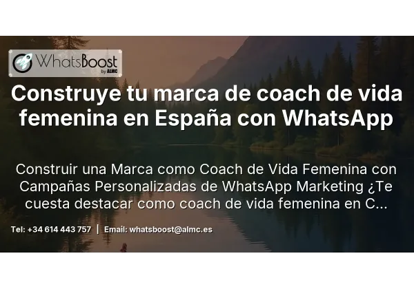 Construye tu marca de coach de vida femenina en España con WhatsApp