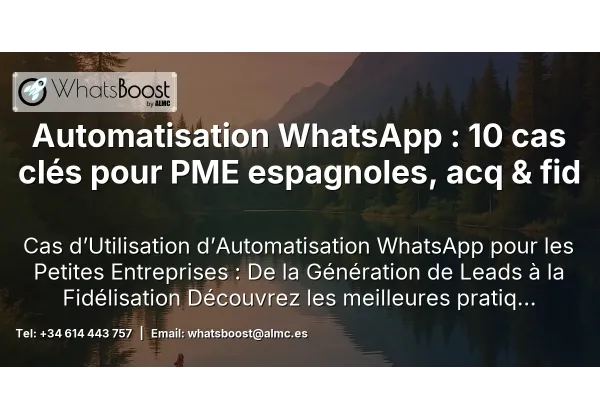 Automatisation WhatsApp : 10 cas clés pour PME espagnoles, acq & fid