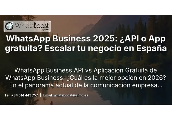 WhatsApp Business 2025: ¿API o App gratuita? Escalar tu negocio en España