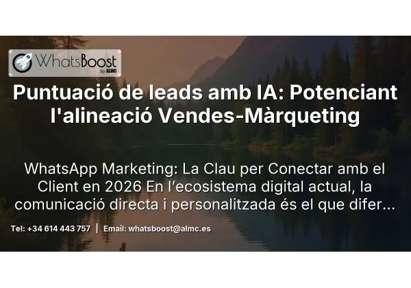 Puntuació de leads amb IA: Potenciant l'alineació Vendes‑Màrqueting