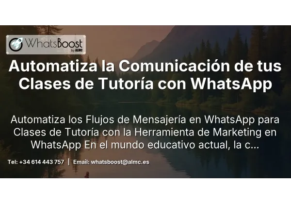 Automatiza la Comunicación de tus Clases de Tutoría con WhatsApp