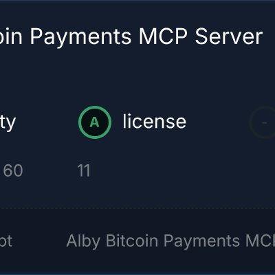 MCP Server Alby MCP Server - Cloud Service