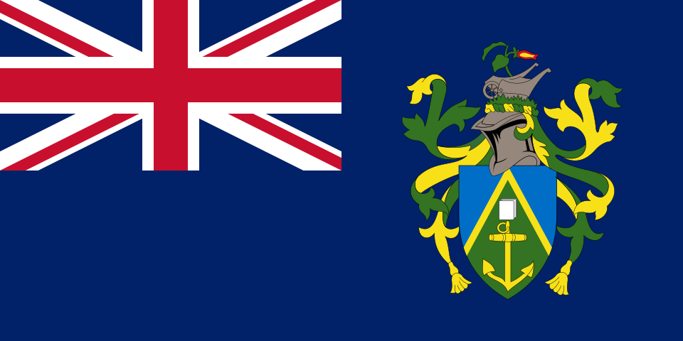 Mapa de Pitcairn