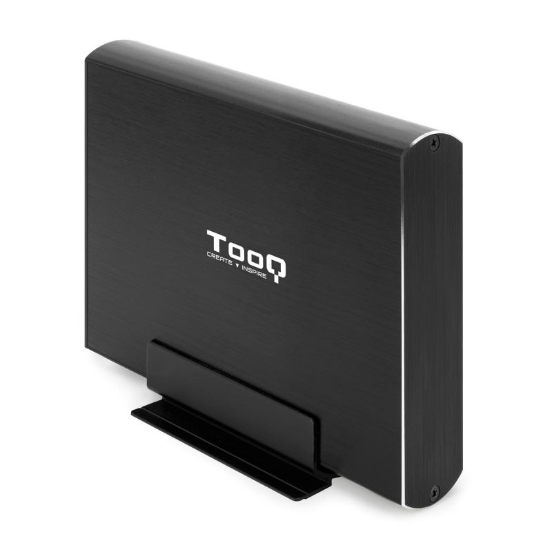 Caixa externa TooQ TQE-3531B per a HDD 3.5" SATA, USB 3.1 Gen 1, negra