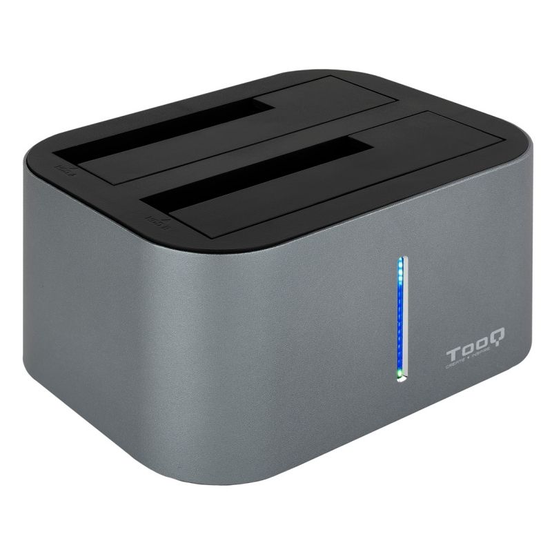 Dock Station TooQ TQDS-805G 2 badies SATA gris