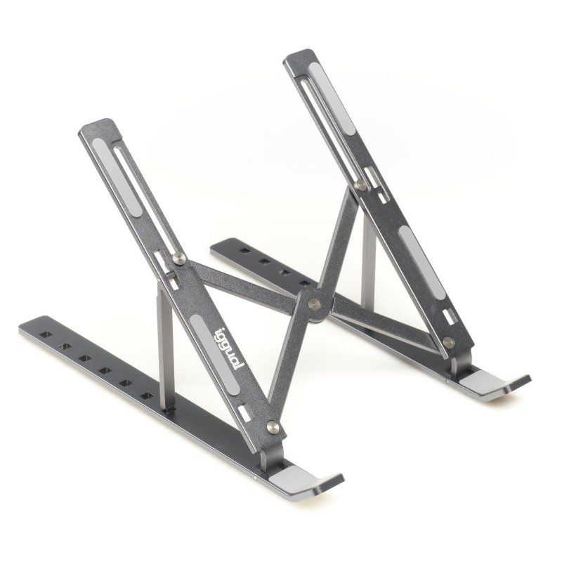 Suport plegable iggual IGG317785 per a portàtils fins a 17" gris