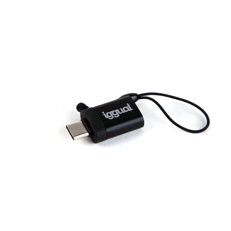 Adaptador USB OTG Iggual IGG318409 USB-C a USB-A 3.1 negre