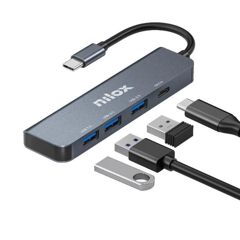 Hub USB-C Nilox NXHUBUSBC04 4 ports