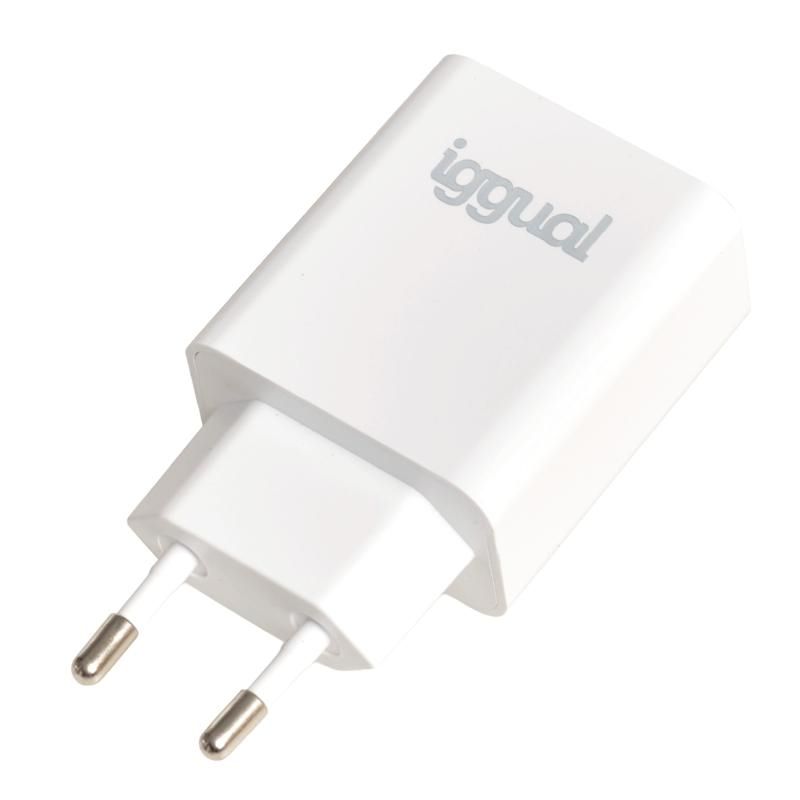 Chargeur mural iggual IGG318164 USB PD type C 20W blanc