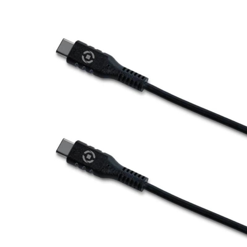 Cable USB-C a USB-C Celly USBCUSBCBK 60W 1m Negre