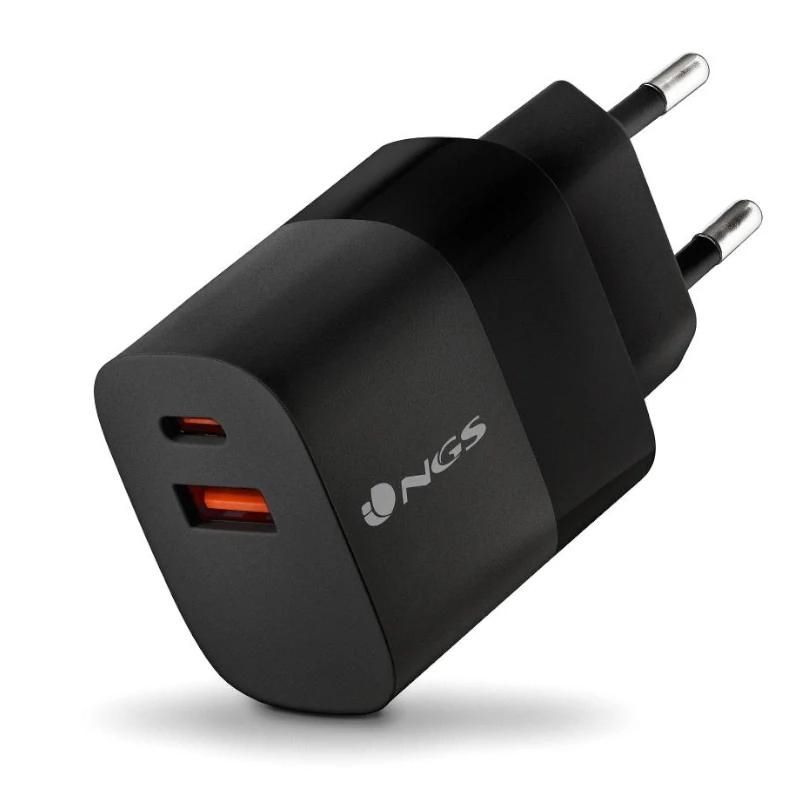 Cargador o adaptador de corriente NGS Carg Pared 33W ULTRAR GAN 2USBC/2USBA