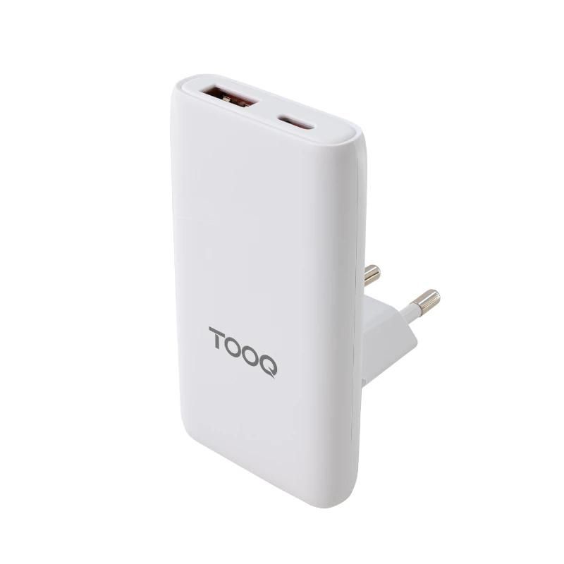 Carregador de paret TooQ GaN 65W USB-C PD i USB-A QC