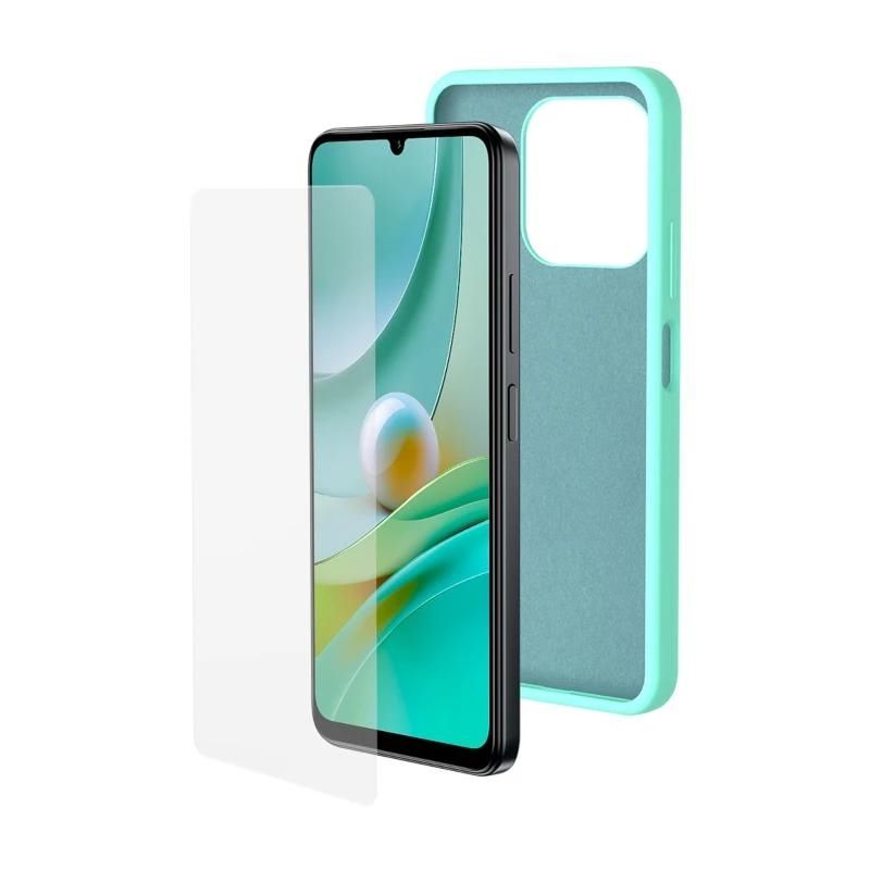 Pack funda i vidre temperat SPC 4346M per a 6,8" verd menta