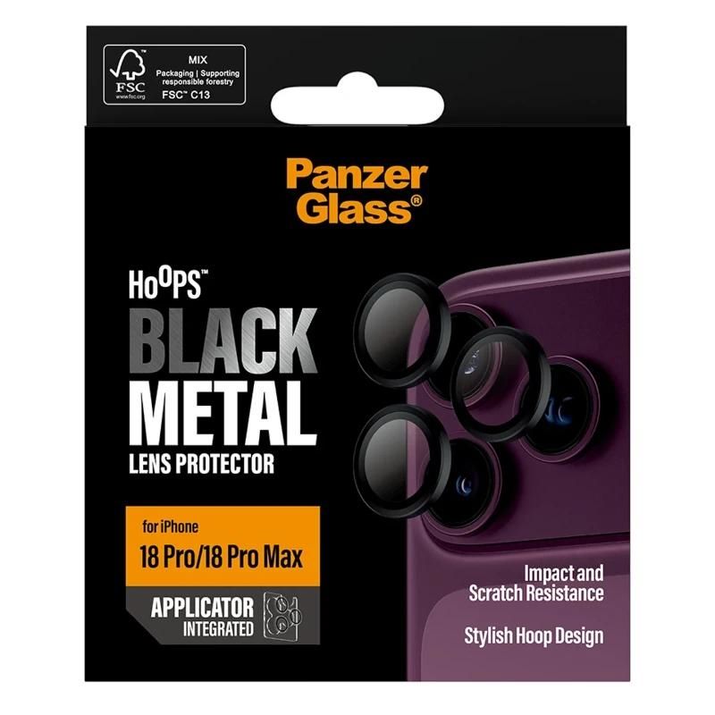 Phone case or protector PanzerGlass Camera Prot. iPhone 18Pro-18ProMax Bla