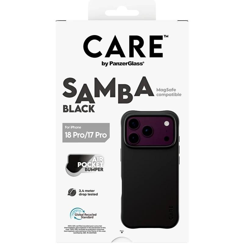 Phone case or protector PanzerGlass Care Samba Case Black MagSafe iP 18Pro 17Pro — image 1 of 1