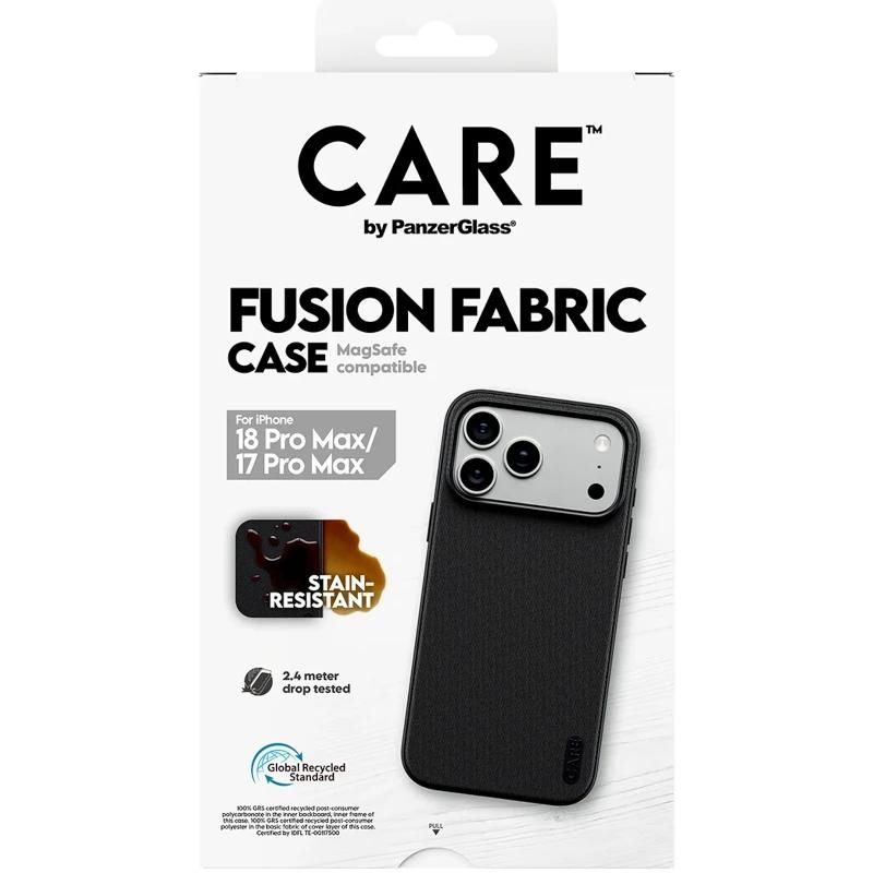 Funda o protector per a mòbil PanzerGlass Care FusionFabricCase Black MagSafe iP 18PrM 17PrM — imatge 1 de 1