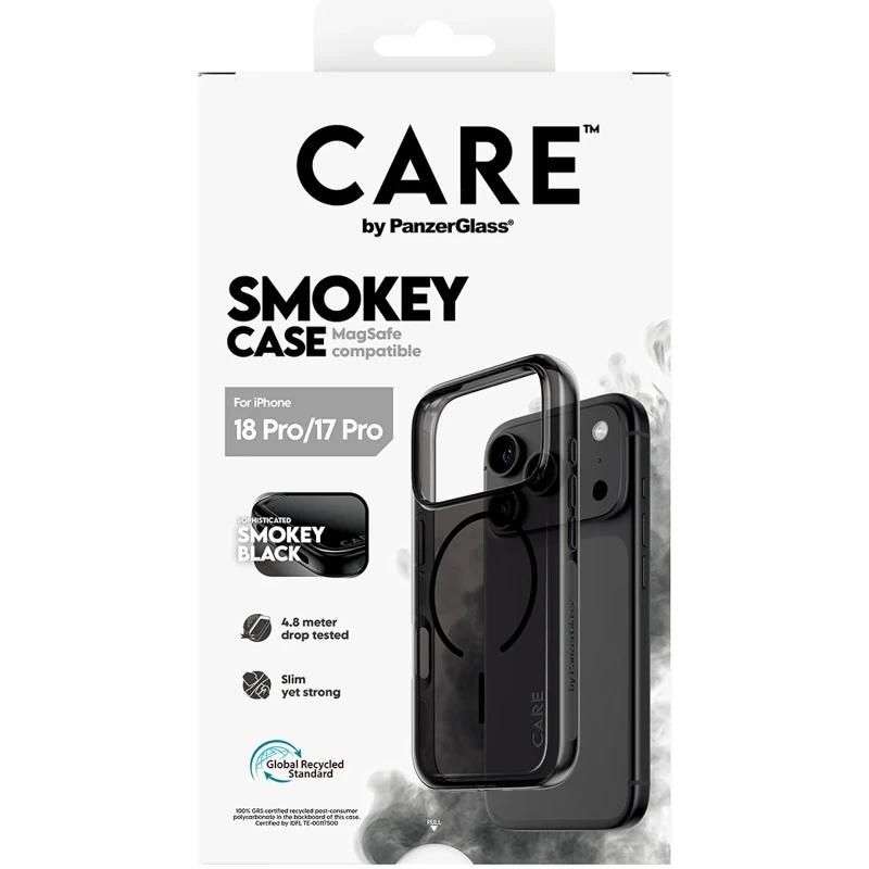Coque ou protection pour téléphone PanzerGlass Care Urban Case Smokey w. MagSafe iP 18Pro 17Pro — image 1 sur 1