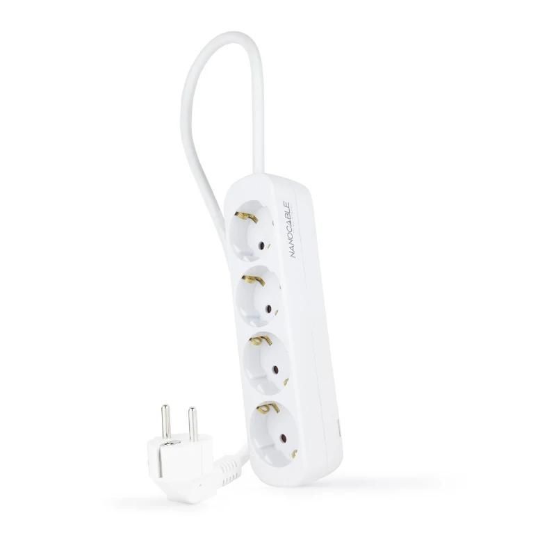 Nanocable 10.37.0004-NS 4-socket power strip white