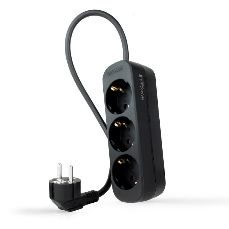 Nanocable 10.37.0004-NS-BK 4-socket power strip black
