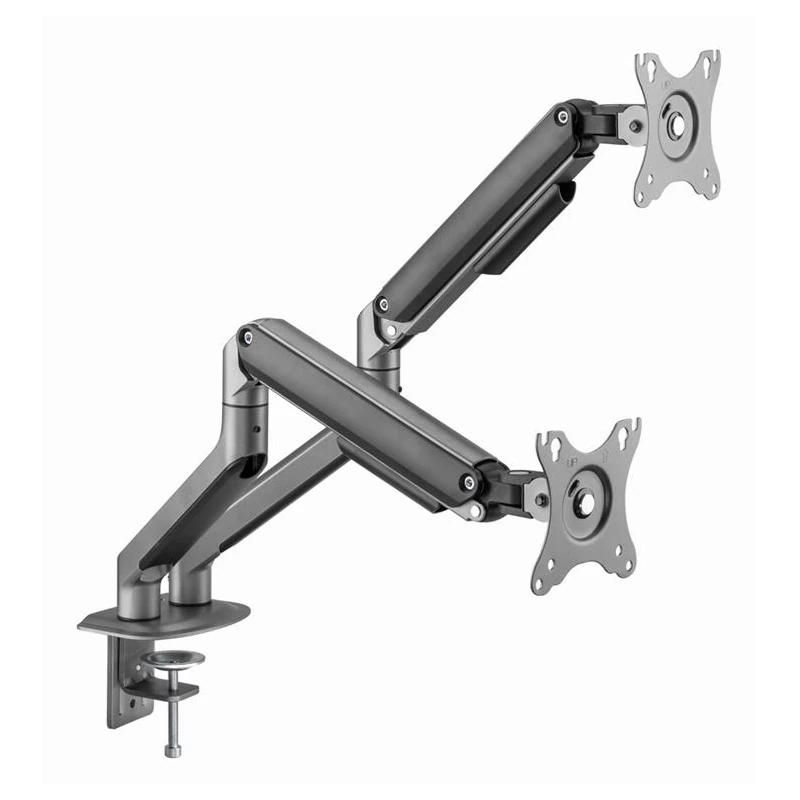 Accesorio para televisor o monitor GEMBIRD Brazo Monitor Doble Ajustable Gris