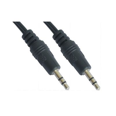 Cable de audio estéreo Nanocable 10.24.0105 jack 3,5 mm M/M negro 5 m