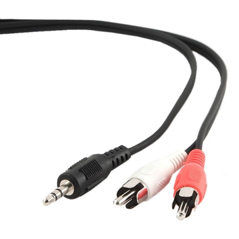 Câble audio ou vidéo GEMBIRD Audio 3.5mm(M) a 2 RCA(M) 2.5 Mts
