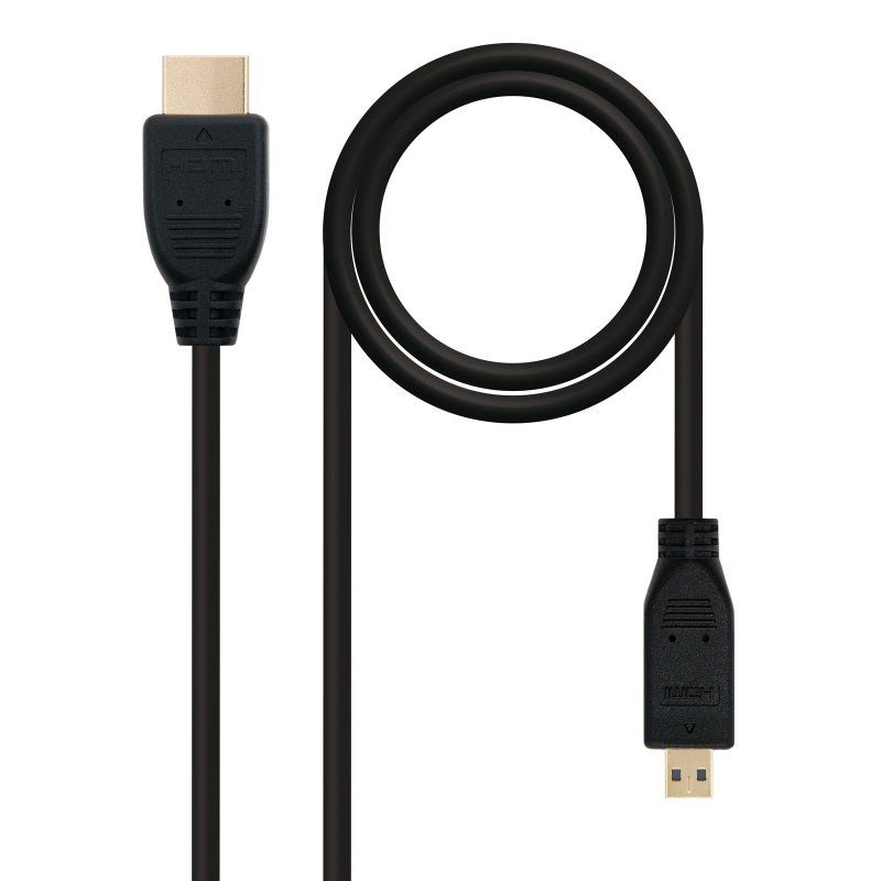 Audio or video cable NANOCABLE Micro HDMI 1.4 A/M-D/M 0.8 M