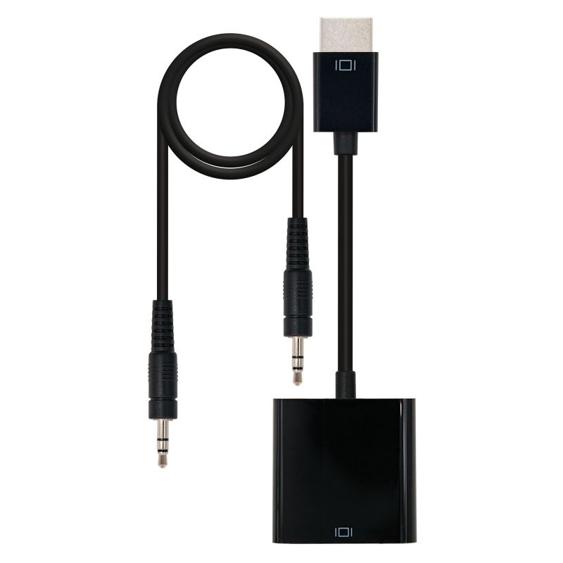 Conversor HDMI a SVGA y audio Nanocable 10.16.2001-BK negro