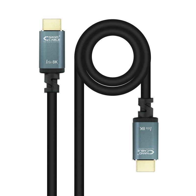Câble audio ou vidéo NANOCABLE HDMI 2.1 IRIS 8K M/M, 2 metros