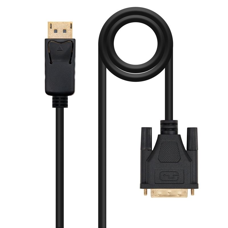 Câble audio ou vidéo NANOCABLE Conversor DP a DVI 1 M noir