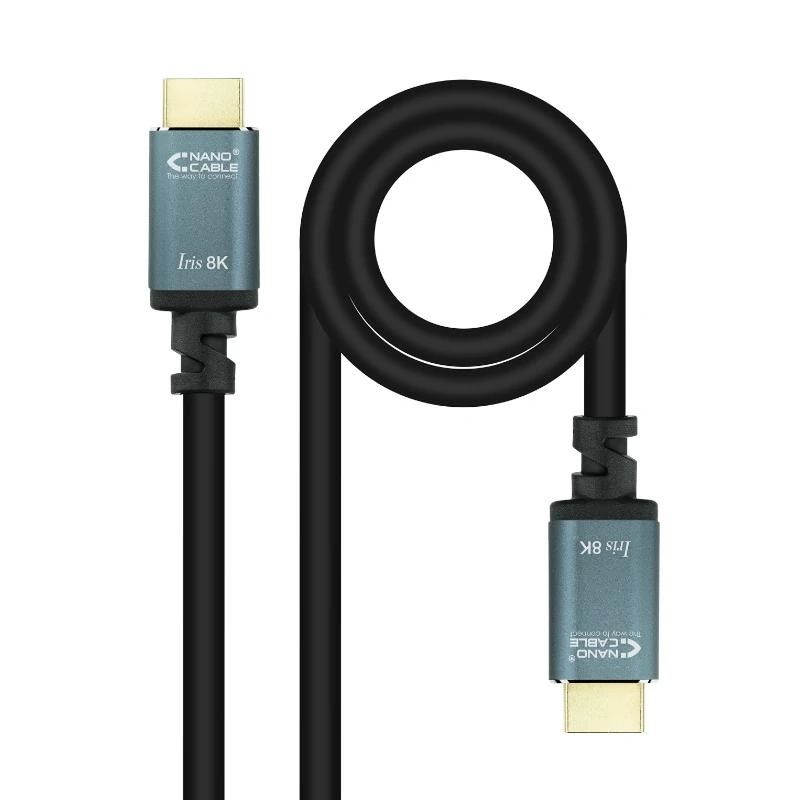 Audio or video cable NANOCABLE HDMI 2.1 IRIS 8K M-M 10 metros