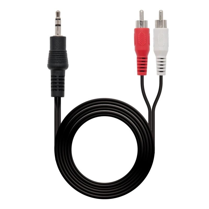 Câble audio ou vidéo NANOCABLE Audio Estereo 3.5/M-2xRCA/M, 10 m