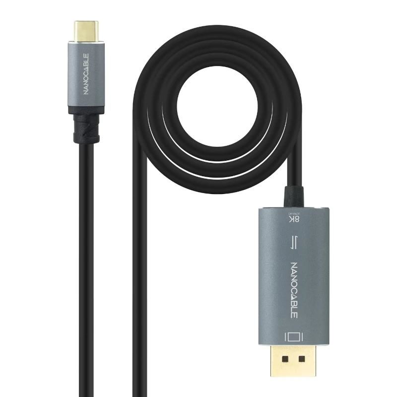 Audio or video cable NANOCABLE USB-C/M-DP/M Bidireccional 2 M