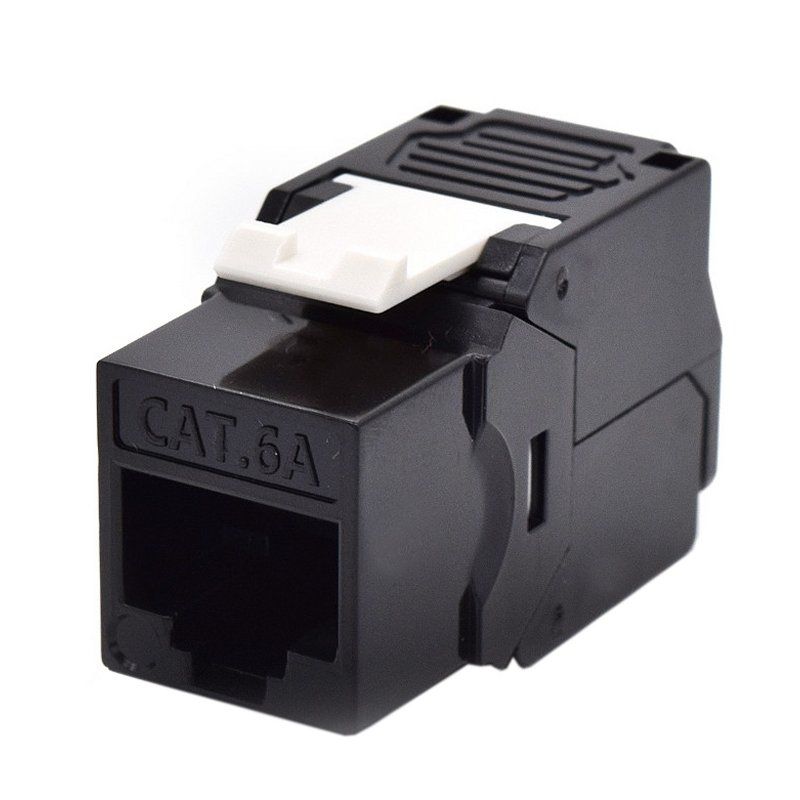 Connector femella RJ45 Cat. 6a UTP WP WPC-KEY-6AUP-TL/BL negre