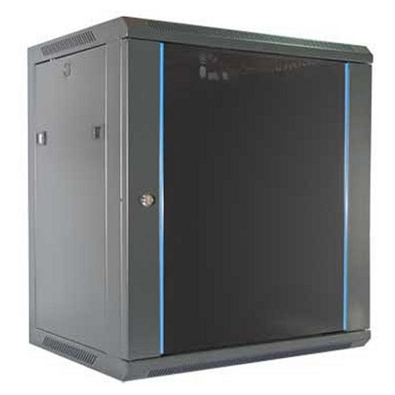 Armoire murale rack 19" 12U 600x450 2LAN AR1912U600X450M1