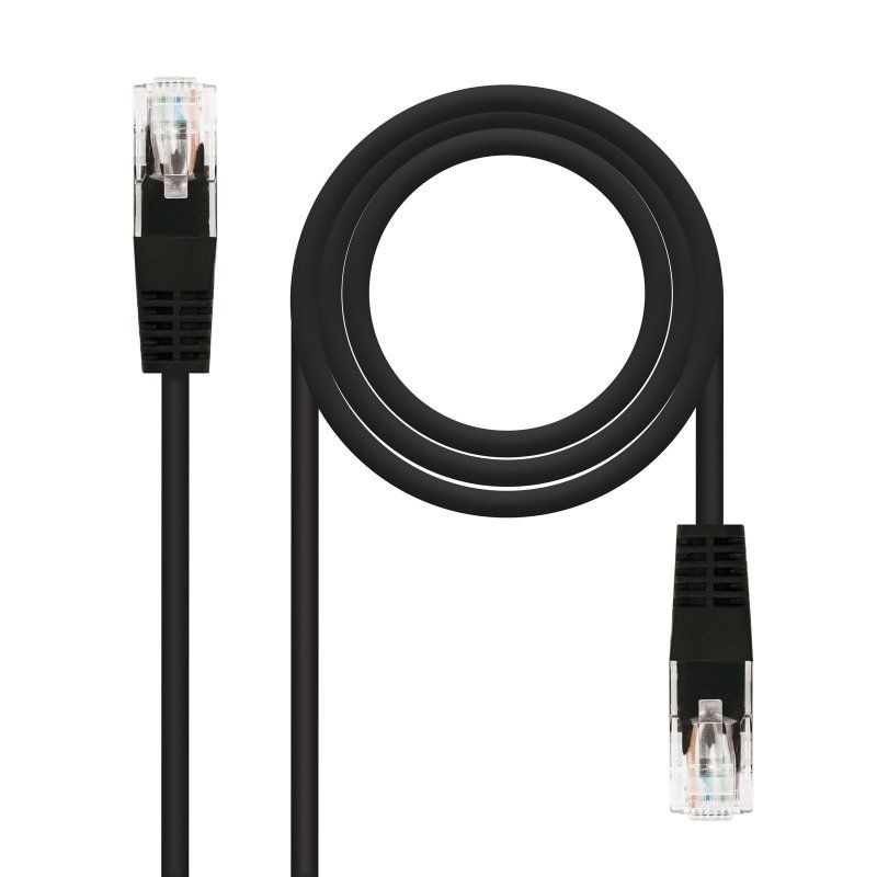 Network cable NANOCABLE Latiguillo Categoria 5E UTP 5 M black