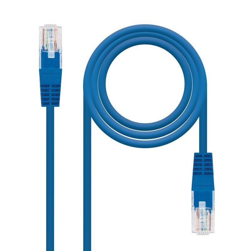 Network cable NANOCABLE Latiguillo Categoria 6 UTP 2 M blue