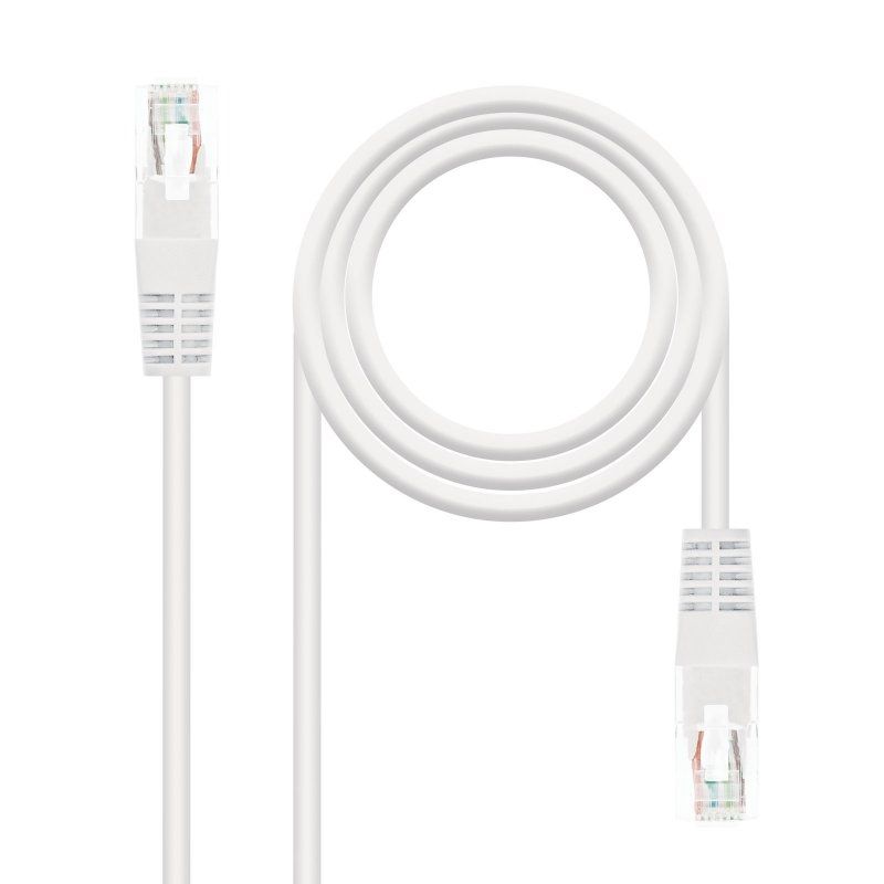 Network cable NANOCABLE Latiguillo Categoria 6 UTP 3 M white