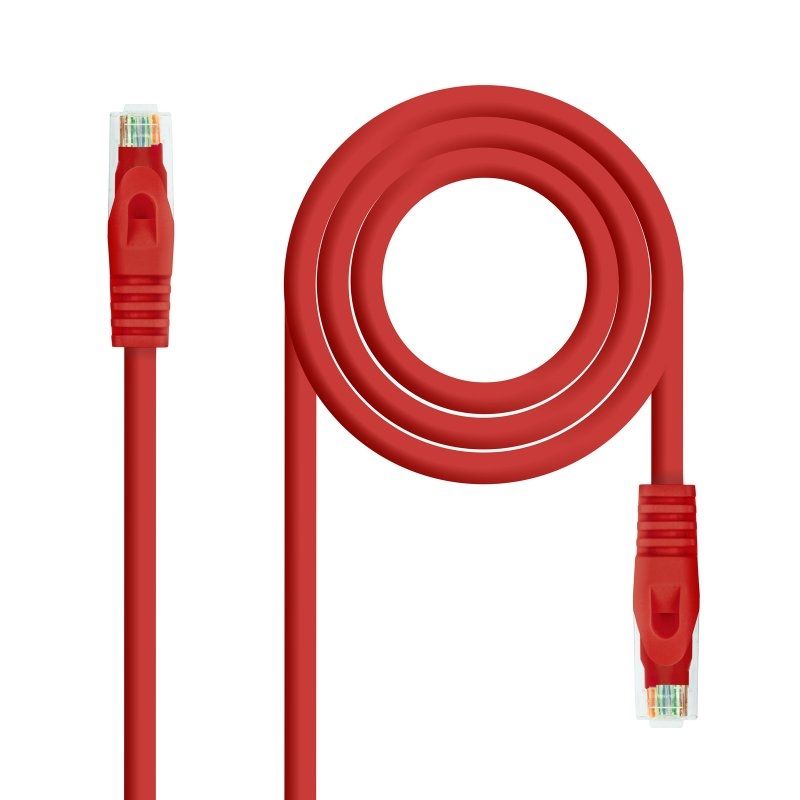 Network cable NANOCABLE Latiguillo Categoria 6A LSZH/UTP 1Metro red