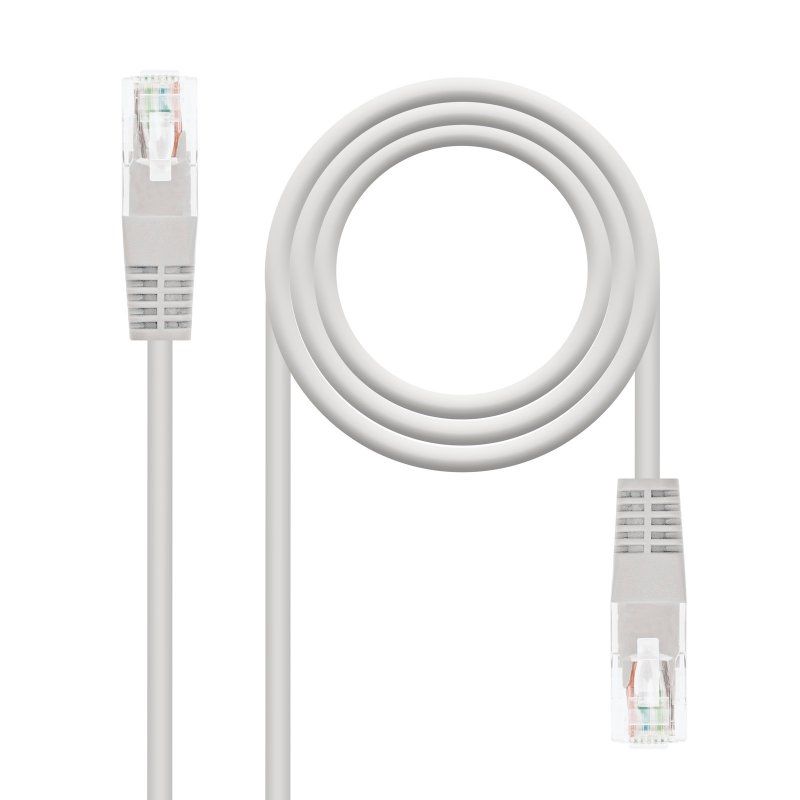 Cable de xarxa NANOCABLE Latiguillo Categoria 6 UTP 1,5 M gris