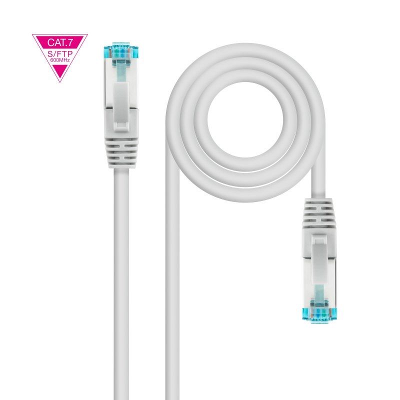 Network cable NANOCABLE Latiguillo Cat. 7 LSZH/SFTP 15 M grey