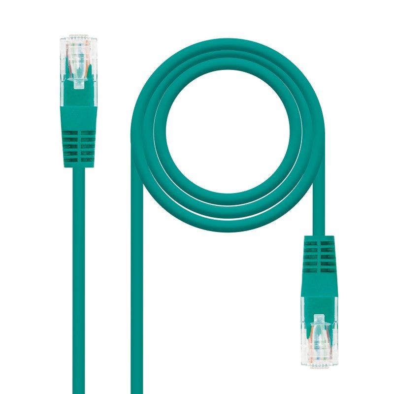 Network cable NANOCABLE Latiguillo Cat.6 UTP 25cm green
