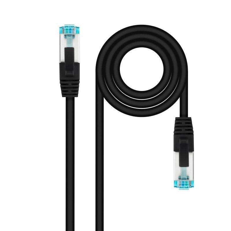 Network cable NANOCABLE Latiguillo Cat. 7 LSZH/SFTP 1M black