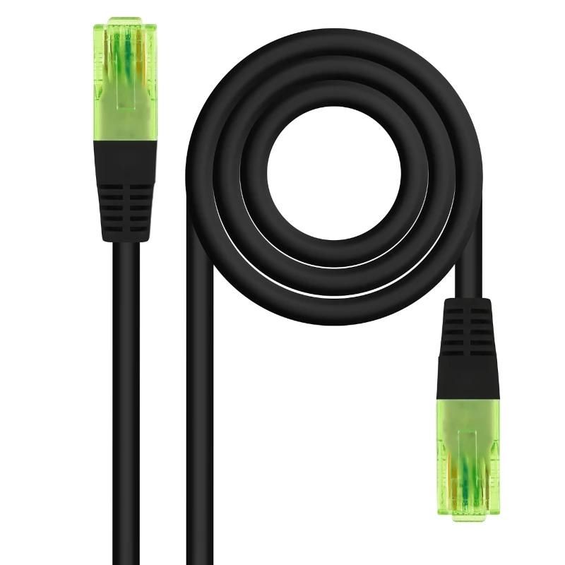 Cable, connector o eina de xarxa NANOCABLE Cable RJ45 Cat.6 UTP CCA 3 m negre