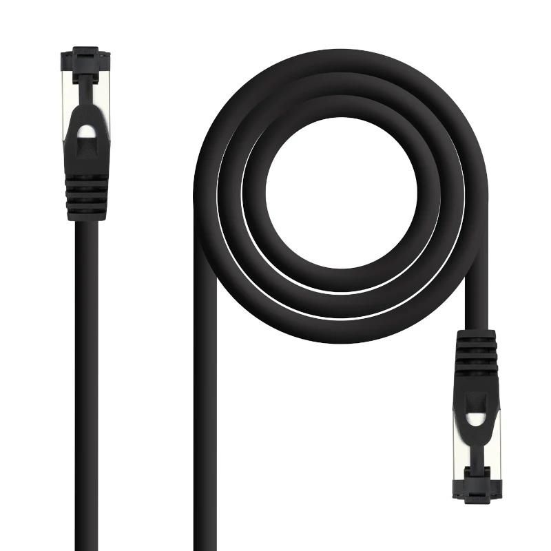 Cable, connector o eina de xarxa NANOCABLE Cable red Cat. 8.1 2GHZ SSTP negre 1m