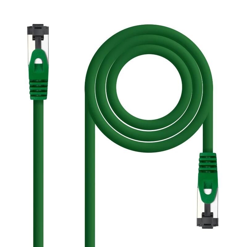 Network cable, connector or tool NANOCABLE Cable red Cat. 8.1 2GHZ SSTP green 1m