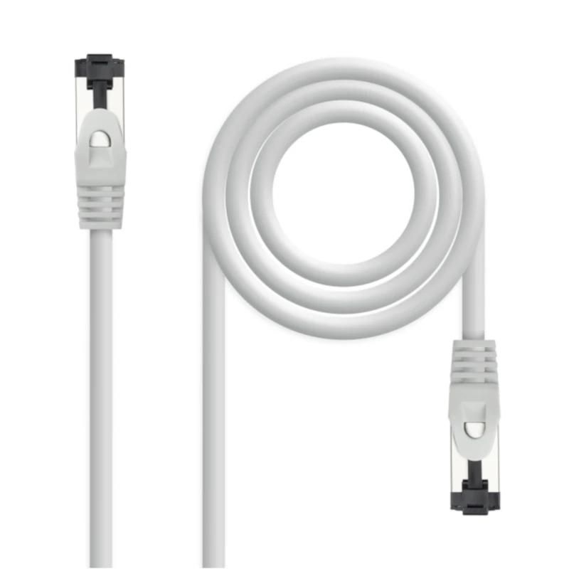 Cable, connector o eina de xarxa NANOCABLE Cable red Cat. 8.1 2GHZ SSTP blanc 1m